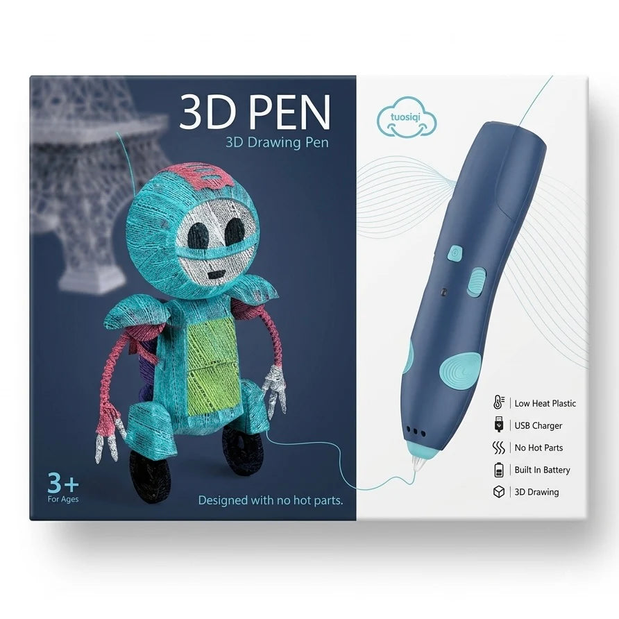 Rechargeable 3D Drawing Pen for Kids