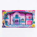 Beauty Villa Set – Girls Dollhouse Playset with Balcony, Garage & Turret | Ages 3+