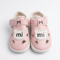 Girls Cut-Out Pink Bear Sandals