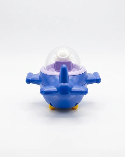 Cute Cartoon Airplane Toy with Snowman Pilot for Kids 1+ Year | Mini Aircraft Toy Blue