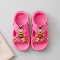 FARFHE Kids Pink Bee Clogs