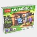 Building brick set box, green design, ages 6+ and 835 pieces, Harvest Season