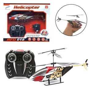 RC gyroscope helicopter with handheld remote control and helicopter body