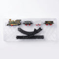 Military Train Set – Retro Style Steam Locomotive with 3 Carriages & Assembly Tracks | Kids