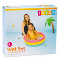 Intex Wet Set Collection inflatable baby pool retail box, colorful pool design